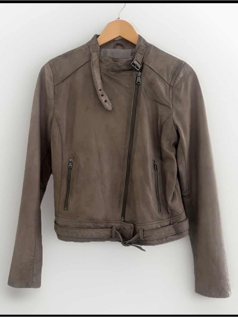 GAP Edition Leather Moto Jacket Small
